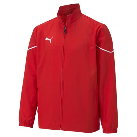 Puma Kinder Präsentationsjacke teamRISE Sideline Jacket Jr 657328-01 116 Puma Red-Puma Black | 116