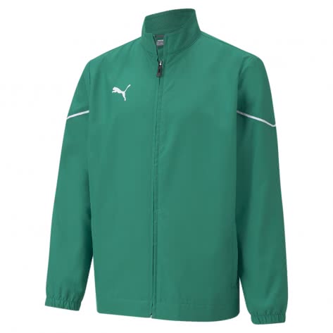 Puma Kinder Präsentationsjacke teamRISE Sideline Jacket Jr 657328-05 128 Pepper Green-Puma Black | 128