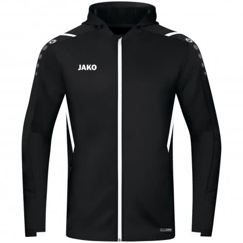 Jako Kinder Trainingsjacke Challenge mit Kapuze 6821-802 128 Schwarz/Weiß | 128