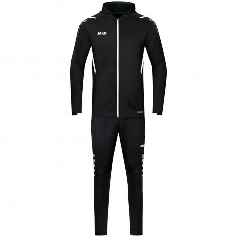 Jako Damen Trainingsanzug Challenge mit Kapuze M9421-802 44 Schwarz/Weiß | 44