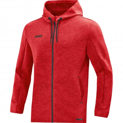 Jako Herren Kapuzenjacke Premium Basics 6829-01 XXL rot meliert | XXL