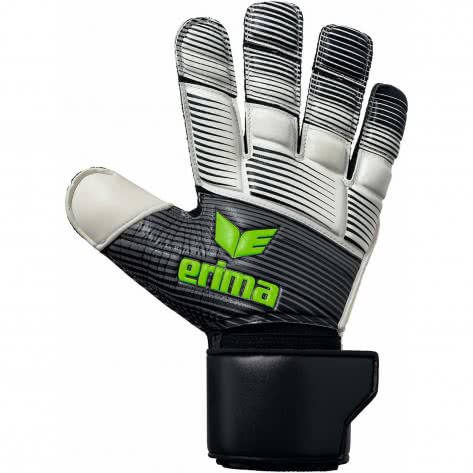 erima Herren Torwarthandschuhe Skinator Hybrid Match 7221904 9 Schwarz/Weiß/Green Gecko | 9