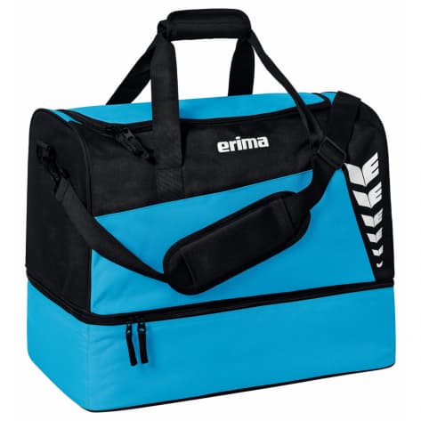 erima Sporttasche mit Bodenfach Six Wings 7232316 L Curacao/Schwarz | L