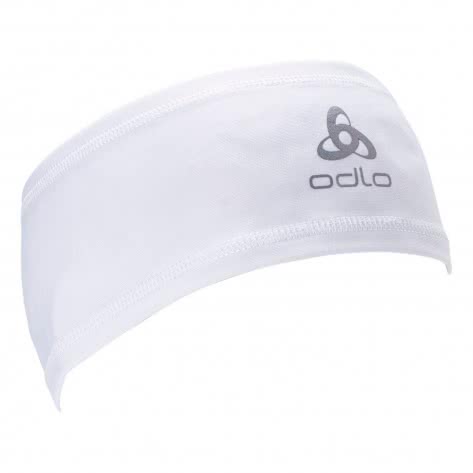 Odlo Unisex Stirnband Polyknit Light Eco Headband 762690-10000 White | One size