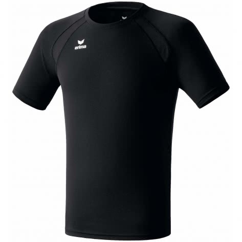 erima Heren Laufshirt Performance T-Shirt 808201 L Schwarz | L