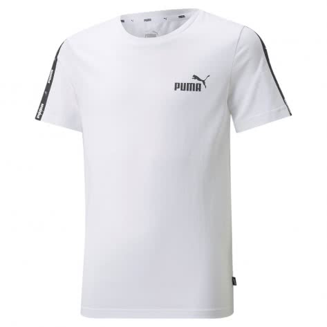 Puma Jungen T-Shirt ESS+ Tape Tee 847300-02 140 Puma White | 140