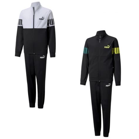 Puma Jungen Trainingsanzug Colorblock Poly Suit B 847309 