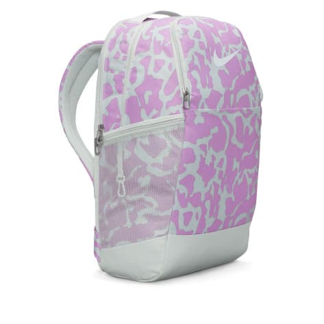 Nike Rucksack Brasilia Backpack (Medium 24L) FB2826-034 Light Silver/Rush Fuchsia | One size