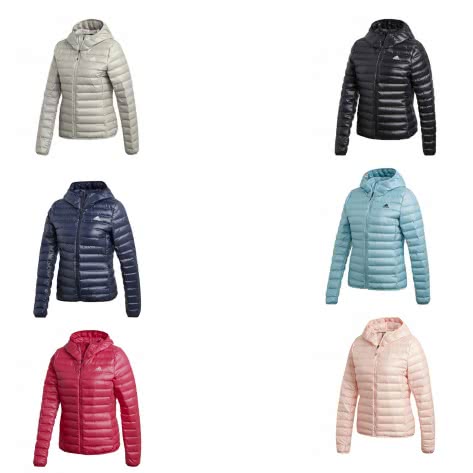 adidas Damen Daunenjacke Varilite Down Hooded Jacket 