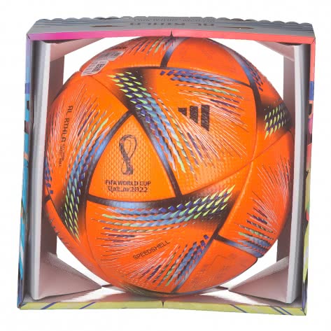 adidas Fussball Al Rihla Pro Winter Football WM Qatar 2022 H57781 5 Solar Orange/Panton/Black | 5