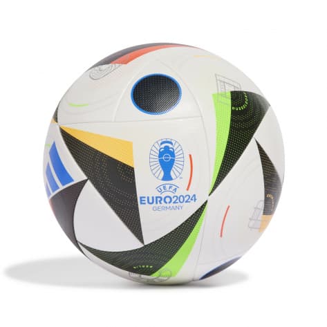 adidas Fussball EURO 24 COM Fussballliebe IN9365 4 White/Black/Glory Blue | 4