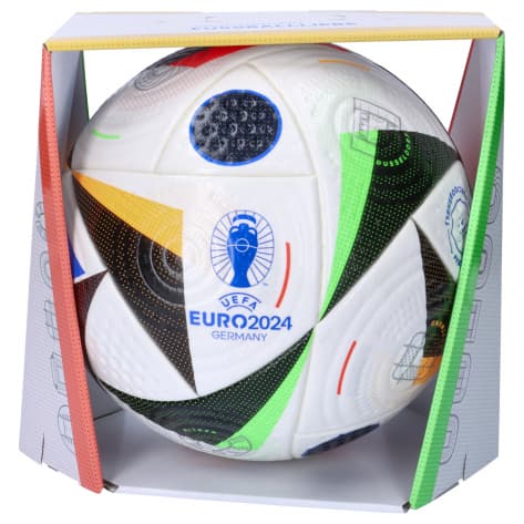 adidas Fussball EURO 24 PRO Fussballliebe IQ3682 5 White/Black/Glory Blue | 5