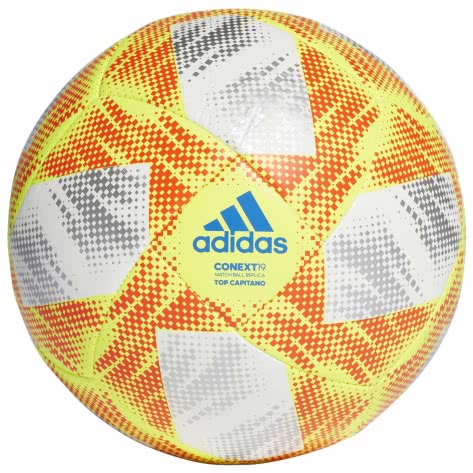 adidas Fussball CONEXT 2019 Top Capitano DN8636 4 white/solar yellow/solar red/football blue | 4