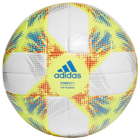 adidas Fussball CONEXT 2019 Top Training DN8637 4 white/solar yellow/solar red/football blue | 4