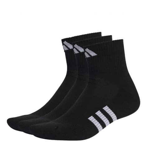 adidas Kinder Socken Performance Cushioned Mid-Cut Socks 3P IC9519 28-30 Black/Black/Black | 28-30