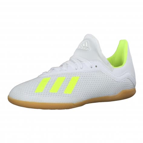 adidas Kinder Fussballschuhe X 18.3 IN J BB9397 28 1/2 FTWWHT/SYELLO/FTWWHT | 28 1/2