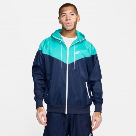 Nike Herren Regenjacke Heritage Essentials Windrunner DA0001-411 M Midnight Navy/Dusty Cactus/Sail | M