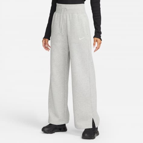 Nike Damen Hose Phoenix Fleece High-Waist Wide-Leg Sweatpants DQ5615-063 S Dark Grey Heather/Sail | S