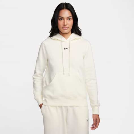 Nike Damen Kapuzenpullover Phoenix Fleece Hoodie DQ5872-133 M Sail/Black | M