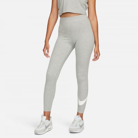 Nike Damen Leggings Classics High-Waisted Graphic Leggings DV7795-063 L DK Grey Heather/Sail | L