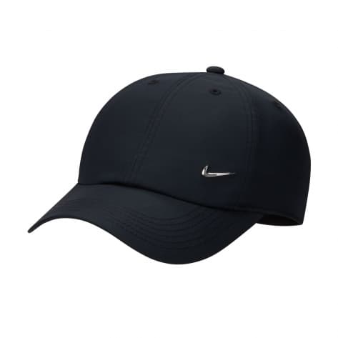 Nike Kinder Kappe Kids Unstructured Metal Swoosh Cap FB5064-010 Black/White | One size