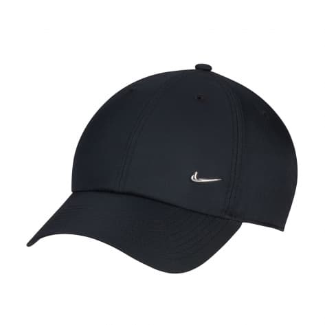 Nike Kappe Unstructured Metal Swoosh Cap FB5372-010 M/L Black/Metallic Silver | M/L