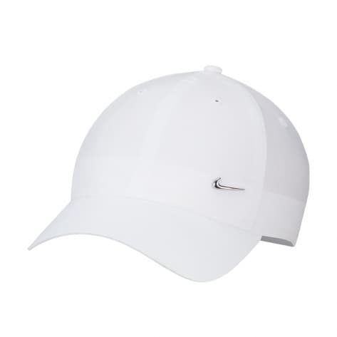 Nike Kappe Unstructured Metal Swoosh Cap FB5372-100 L/XL White/Metallic Silver | L/XL