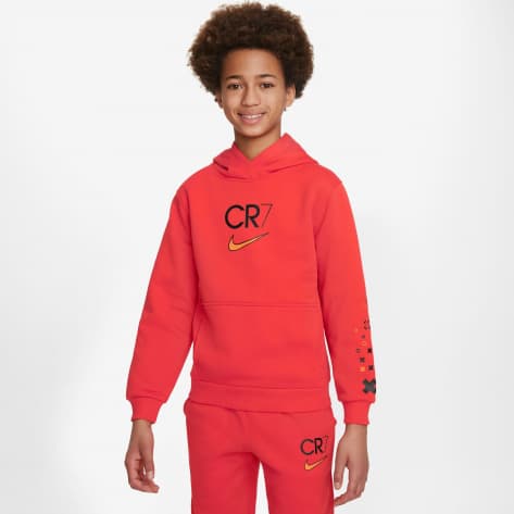 Nike Kinder Kapuzenpullover CR7 Football Hoodie FJ6173-696 147-158 LT Crimson | 147-158