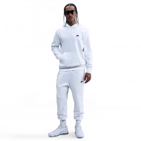 Nike Herren Kapuzenpullover Club BB PO Hoodie FN3859-100 M White/White/Black | M