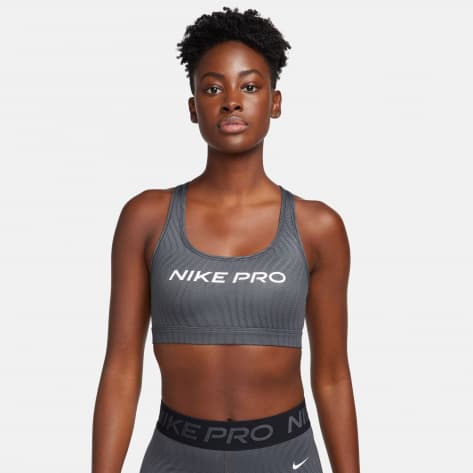 Nike Damen Sport BH Pro Swoosh Light-Support FN4708-060 M Anthracite/White | M