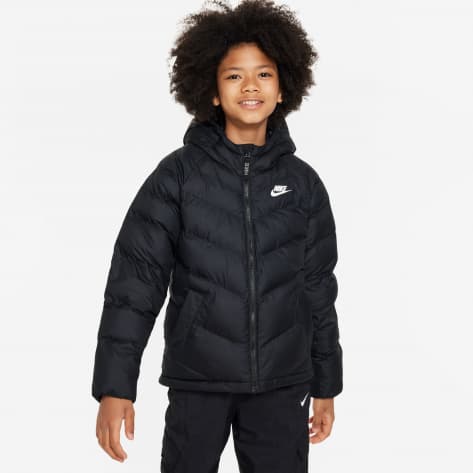 Nike Kinder Winterjacke Sportswear SYN FL Hooded Jacket FN7730-010 122-128 Black/White | 122-128
