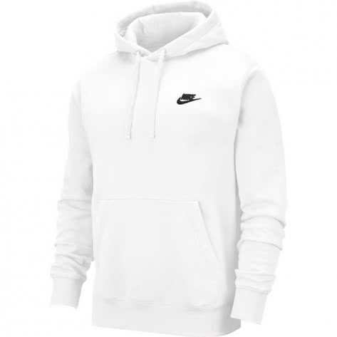 Nike Herren Kapuzenpullover NSW Club Hoodie PO BB BV2654-100 S White | S