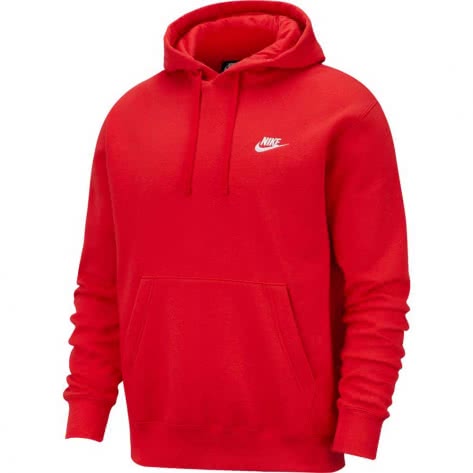 Nike Herren Kapuzenpullover NSW Club Hoodie PO BB BV2654-657 M University Red | M