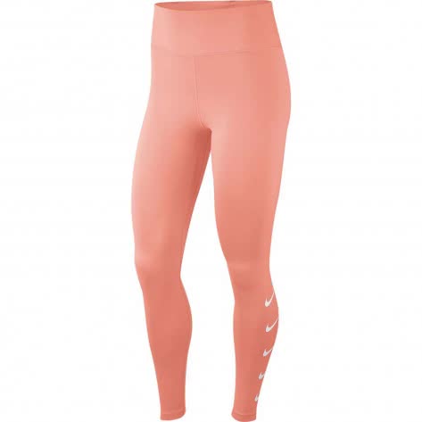 Nike Damen Lauftight Swoosh BV3812-606 M Pink Quartz/White | M