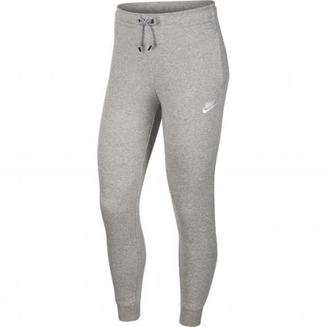 Nike Damen Trainingshose Essential Pant Reg Fleece BV4095-063 L Dk Grey Heather/White | L
