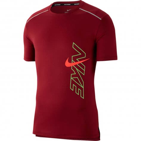 Nike Herren Laufshirt Breathe Rise 365 BV5394-677 M Team Red/Reflective | M