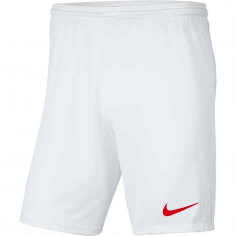 Nike Herren Short Park III BV6855-103 XXL White/University Red | XXL