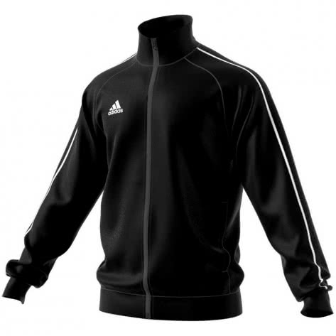 adidas Kinder Polyesterjacke Core 18 CE9052 164 blackwhite adidas Core 18 Kinder Jacke BlackWhite, 164 (CE9052