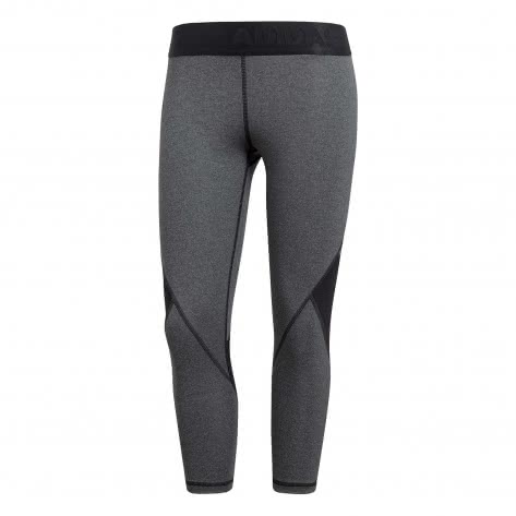 adidas Damen 3/4 Tight Alphaskin Sport Heather CF6557 XXS dark grey heather/black | XXS