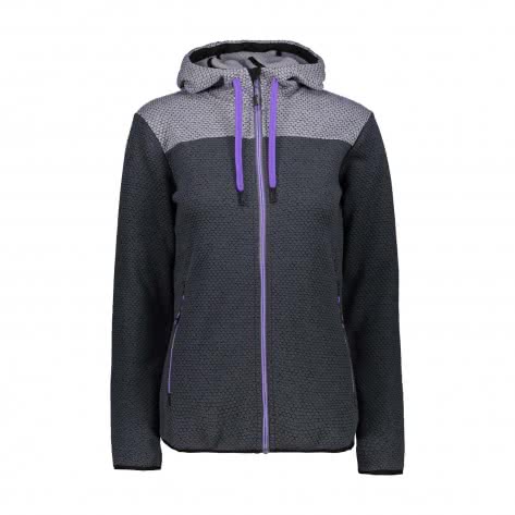 CMP Damen Fleecejacke Fix Hood 39H0866-U887 38 GRAFFITE | 38