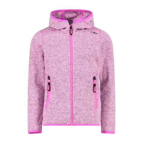 CMP Mädchen Fleece Jacke Fix Hood 3H19825-00HM 152 Purple Fluo-Titanio2 | 152
