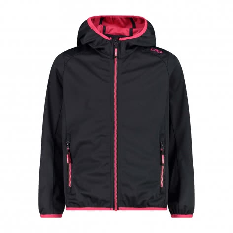 CMP Mädchen Softshelljacke Girl Jacket Fix Hood 39A5115 Rot - Bild 2 von 9