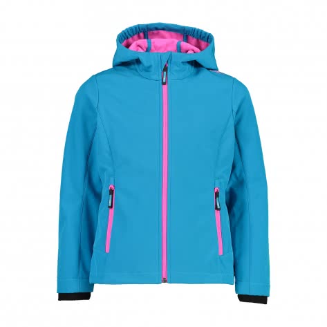 CMP Mädchen Softshell Jacke Fix Hood 3A29385N-12LL 104 Hawaian-Purple Fluo | 104