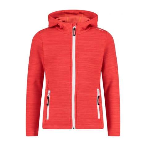 CMP Mädchen Fleece Jacke Stretch Performance 30E9675-C724 116 Red Kiss Melange | 116