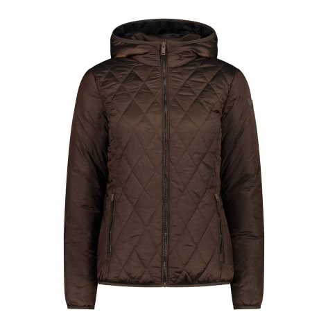 CMP Damen Steppjacke Woman Jacket Fix Hood 31K2816-P865 34 Corteccia | 34