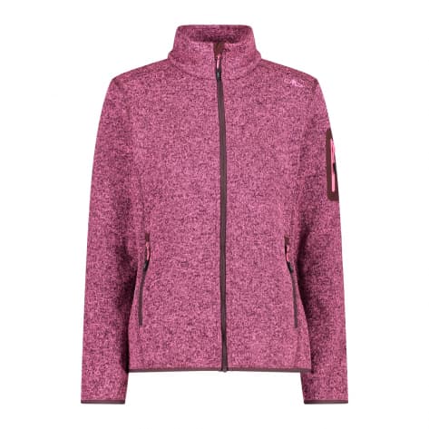 CMP Damen Jacke Fleecejacke Knit-Tech Meliert 3H14746-22CN 34 Pink Fluo-Plum | 34