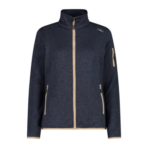 Трикотажная меланжевая флисовая куртка Damen Jacke CMP 3H14746 Grau