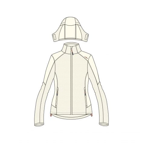 CMP Damen Jacke Woman Jacket Zip Hood 34A5246 