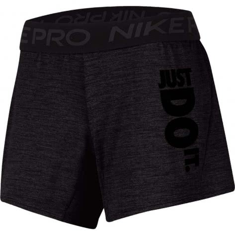 Nike Damen Short Pro JDI Shorts CQ9320-010 XL Black/Htr/Black | XL