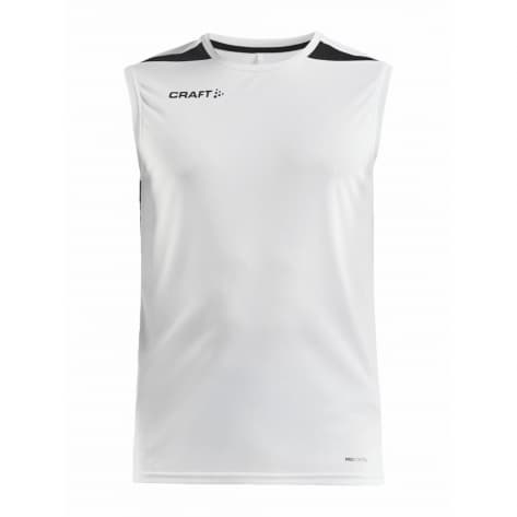 Craft Herren Tanktop Pro Control Impact SL 1908234-900999 XXL White/Black | XXL